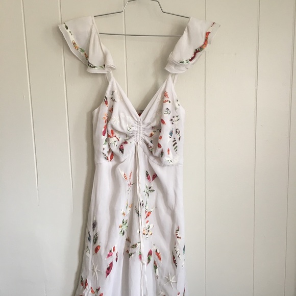 NWT Farm Rio • Floral Flutter Maxi Dress - Picture 5 of 8